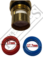 Wosherworld 1/2" Ceramic Disc Tap Cartridge Replacement Seals Pair - Image 2