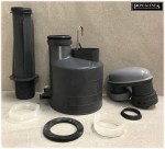 Derwent Macdee Short 7.5" Round Shape Toilet Flush Syphon 3 Part Quick Fitting - Image 11