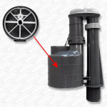 Macdee DSY7325 3-Part Round Toilet Cistern Syphon Rapid Fit Flush Unit