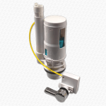 Dual Flush Lever Type Toilet Flush Valve with 1.5" and 2" Outlet Adaptors