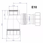 McALPINE Mini Space Saver Shallow Bottle Trap Basin Size 32mm - Image 3