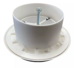 Extractor Fan Ventilation Inlet Outlet Duct Vent White 4" - Image 2