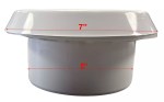 Extractor Fan Ventilation Inlet Outlet Duct Vent White 5" - Image 3