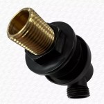 Globe GLO213 Matt Black Wall Outlet Elbow Shower Hose Connector - Image 5