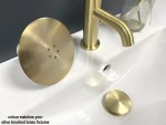BRUSHED BRASS GOLD Finish Shower Drain Waste Trap for 90mm Tray Hole - Fast Flow - Image 3