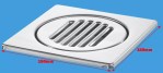 McALPINE FGT150TOP 150mm Square Polished Stainless Steel Gully Grate Top - Image 2