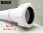 McAlpine FLEXCON1 500mm Flexible Waste Pipe Coupling Hose for 32mm 34mm 36mm - Image 4
