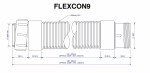 McALPINE FLEXCON9 Flexible Waste Pipe for 1.5" BSP Male to Female Extendable - Image 3