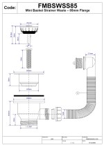 McAlpine FMBSWSS85 Mini Basket Strainer Waste with Overflow - Image 7