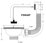 McAlpine FSW45P Kitchen Sink Drain Waste - Normal Waste for Strainer Size Hole - Image 3