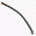 15mm x 1/2" Plain Ended Brass Flexible Pipe Connector 30cm 300mm Plumbing - Image 4