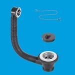 McAlpine FVW1PC 1 1/4" Bathroom Sink Combi Waste & Overflow for Vanity Basin - Image 2