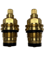 GLAN005 / A2 Washer Type Tap Cartridge Valves 20 Spline x 7.6mm PAIR