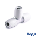 Hep2O HD10/10W 10mm Pushfit Equal Tee Joint by Wavin