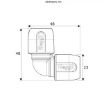 Hep2O - 10mm 90° Elbow Bend - HD5/10W - Pushfit by Wavin - Image 3