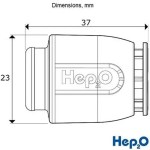 Hep2O - 10mm Stop End Blank Cap - HD62/10W - Pushfit by Wavin - Image 3