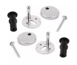 Toilet Seat Top Fix Hinge Pack NEW 8mm Pins