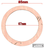 Fibre Washer Sealing Gasket for Immersion Cylinder Hot Water Tank 85mm External - Image 2