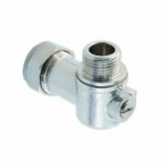 15mm x 3/8" Flexi Tail Adapter for Taps & Toilets with Built in Isolating Valve