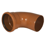Underground Drainage 110mm uPVC 87 deg Single Socket Bend - Image 2