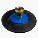 4" 100mm Drain Rod Rubber Plunger End Screw On - Drain Unblocking