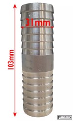 32mm - 1 1/4" - Blue Lay Flat Hose Joiner Kit - Metal Coupler with Hose Clips - Image 2