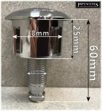 Replacement Toilet Push Button from Flush Daddy Long Life Cable Valve Dual Flush - Image 5