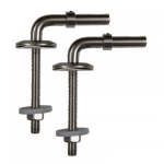 Stainless Steel L-Shape Toilet Seat Hinges – Heavy-Duty Metal Brackets & Fixings