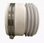 WC Toilet Pan Connector for Back To Wall Toilets with Jubilee Hose Clip Fixing - Image 4