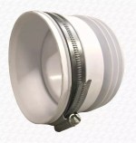 WC Toilet Pan Connector for Back To Wall Toilets with Jubilee Hose Clip Fixing - Image 2