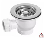 RAK Sink Mini Basket Strainer Waste & Plug for Ceramic Belfast Sink 65mm Hole