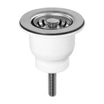 Belfast Sink Mini Basket Strainer Waste & Plug for Ceramic Sink 65mm Hole
