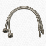 50cm Tap Flexi Tail M10 x 1/2" Thread 500mm Braided 10mm PAIR