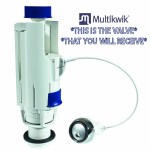 1.5" Old MULTIKWIK Multiflush Push Button Flush Valve REPLACEMENT Short Cable - Image 2