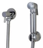 Douche Bidet Spray Kit Heavy Duty Chrome Plated Brass with Shut Off Valve