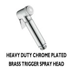 Douche Bidet Spray Kit Heavy Duty Chrome Plated Brass with Shut Off Valve - Image 3