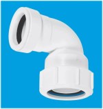 32mm Chrome Pipe to 34mm 36mm Plastic Pipe Waste Pipe 1 1/4" Adaptor Elbow - Image 5