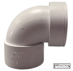 32mm Chrome Pipe to 36mm Solvent Weld Glued Pipe Waste Pipe 1 1/4" Adaptor Elbow - Image 5