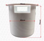 90mm Shower Waste Replacement Cup – Removable Internal Hair Trap Spare - Image 3