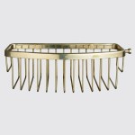 Miller Signature D-Shaped Shower Basket Polished Brass 866MP