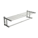 Miller Towel Rack In Chrome 667C Wall Mounted Towel Rail with Rack