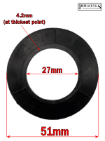 McALPINE Sink Bath Clicker Plug Waste WASHER ONLY Seal for Click Clack Plug - Image 3