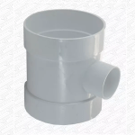 110mm White Solvent Weld Short Boss Pipe | 110mm x 40mm (43mm) Single Waste Entry