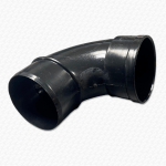 110mm Black Solvent Weld Soil Pipe 92.5 Degree Single Socket Elbow Bend