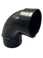 MV - Solvent 110mm Soil Pipe Elbow Bend 92.5° Single Socket - Black Glued Vent - Image 3