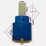 SMR0320 Blue 25mm Mini Ceramic Disc Basin Sink Tap Valve Cartridge - Mono - Image 2