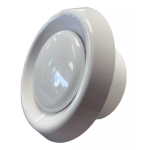White 4" Extractor Fan Ventilation Inlet and Outlet Duct Vent
