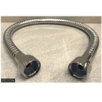 EXTRA SHORT 50cm Long Shower Hose 1/2" Chrome Plated Double Knurled Interlocking