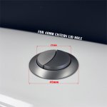Gunmetal Finish Toilet Push Button for Mechanical Top Flush Valve Dual Flush - Image 4