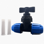 20mm Blue MDPE Water Pipe Stopcock Stop Cock Tap for Water Main - Image 2